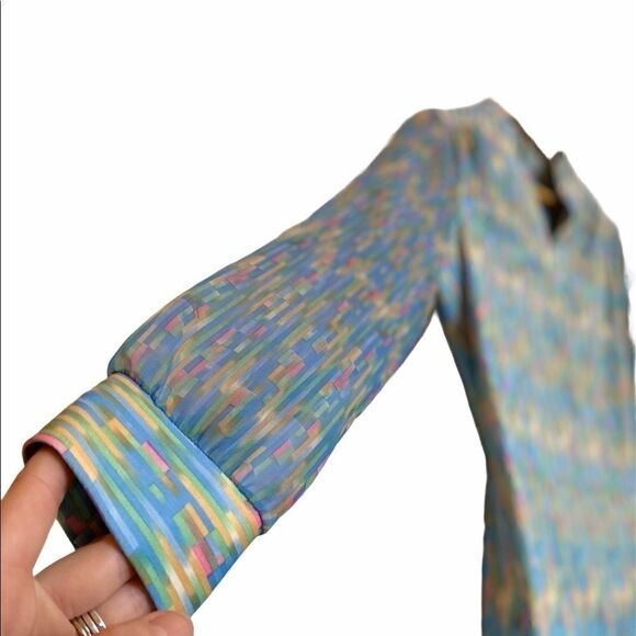 Vintage 60s 70s Psychedellic Top by Myrette - Picture 4 of 7